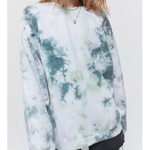Urban Outfitters Tie Dye Renewal Sweatshirt Blue